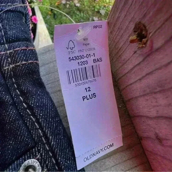 Old Navy Kids Sz 12 Plus Boot Cut Built In Flex Denim Jeans NWT - Picture 4 of 5